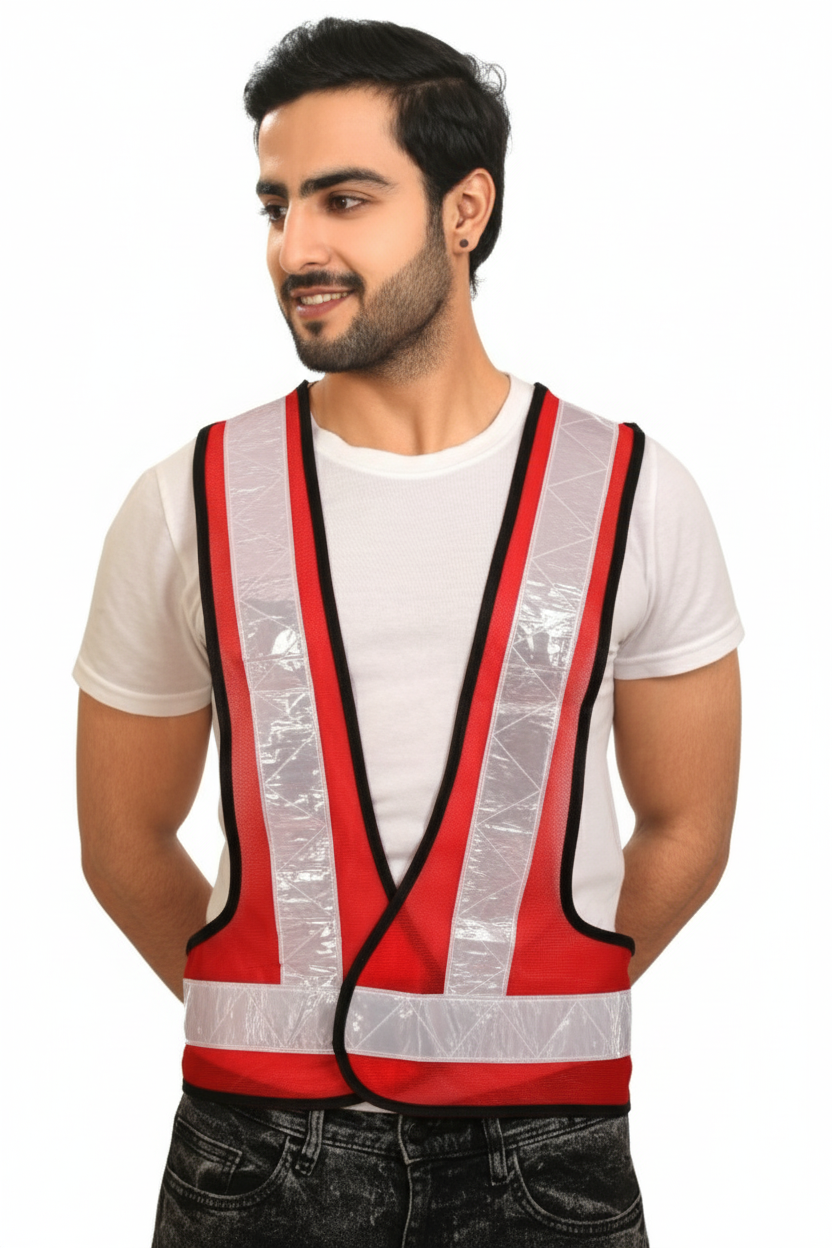 LABOUR V – 36 ( PVC TAPE ) REFLECTIVE SAFETY JACKET