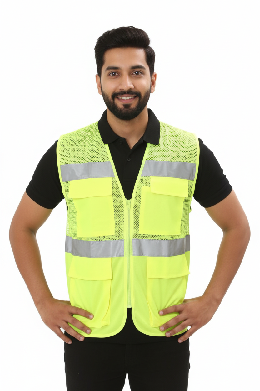 CONSTRUCTION BLAZEN REFLECTIVE SAFETY JACKET