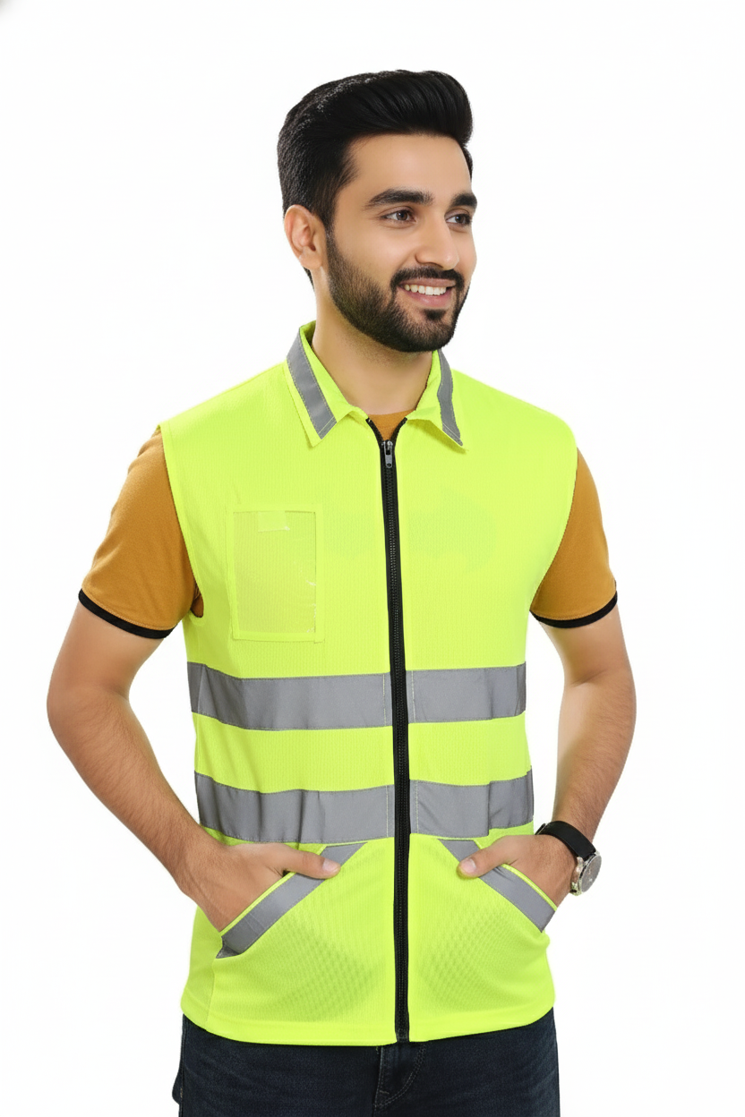 CYCLING AND BIKEING GLOW REFLECTIVE SAFETY JACKET
