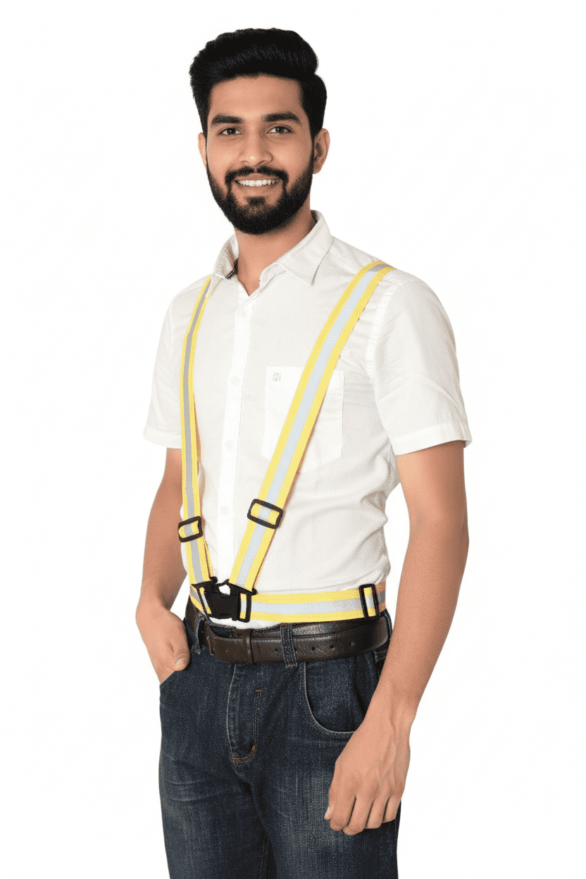 REFLECTIVE ELASTIC CROSSBELT