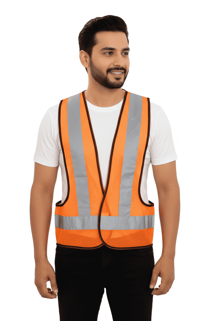 CYCLING AND BIKEING V-49 REFLECTIVE SAFETY JACKET